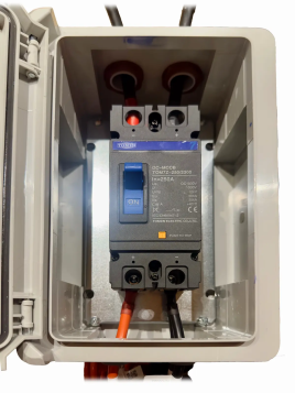 Caja protectora bipolar DC 250A para baterías de litio Pylontech